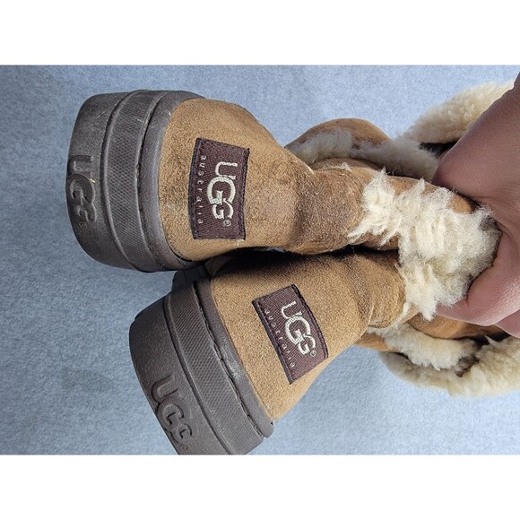 Ugg Boots Womens 8 Sundance Revival Australia Chestnut Sherpa Winter Warm READ - Picture 7 of 11